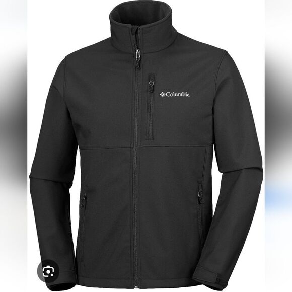 Columbia Men's black Asunder soft shell all weather jacket sz 2XL - Picture 2 of 13